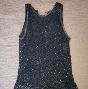 Emanuel Ungaro Vintage Beaded Mesh Top